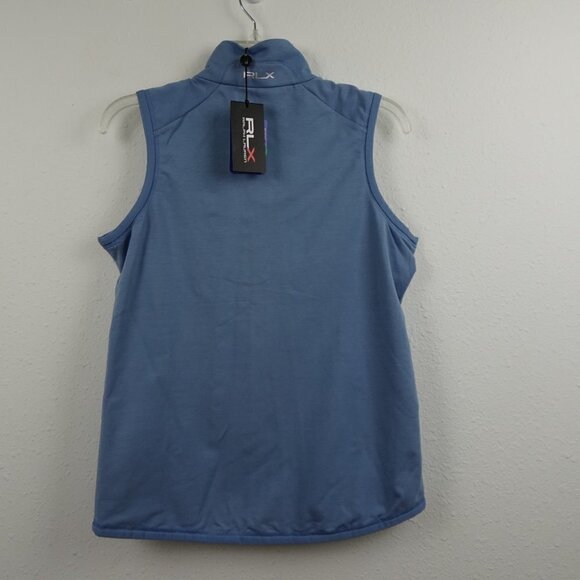 RLX Ralph Lauren Golf Vest Women's Size XS Blue Full Zip Wicking Sleeveless - Picture 6 of 12